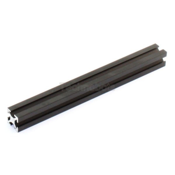 MakerBeam - 100mm Long Black Anodised Beam, Threaded