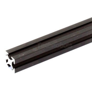 MakerBeam - 300mm Long Black Anodised Beam, Threaded