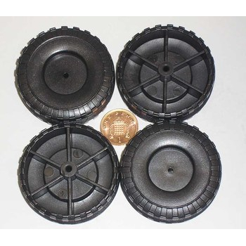 Plastic Wheel 51x16x2.6mm pk/4