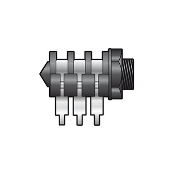 6.35mm (1/4"), Stereo Jack Chassis Socket, Hobby Pack of 10