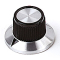 24mm Chrome Knob with Arrow for 6.35mm Shafts