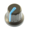 16/11.5mm Push Fit Knob with Blue Pointer