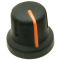 Sifam 16/12mm Push Fit Knob with Orange Pointer