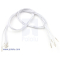 Pre-crimped Wire Female/Female 60cm White