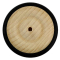Wooden Wheel with Rubber Tyre, 43mm Diameter